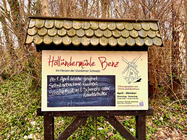 Informationstafel Holländermühle Benz