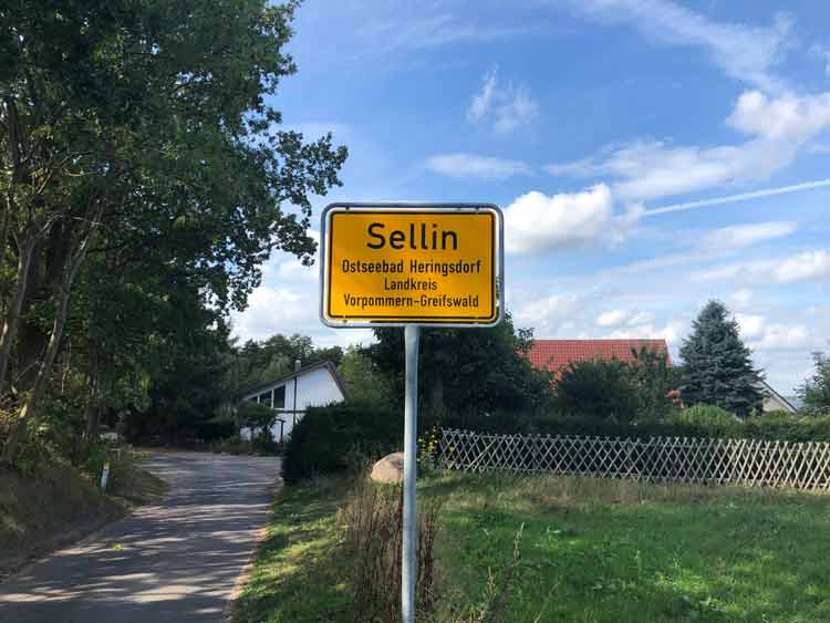 Ortseingangsschild Sellin