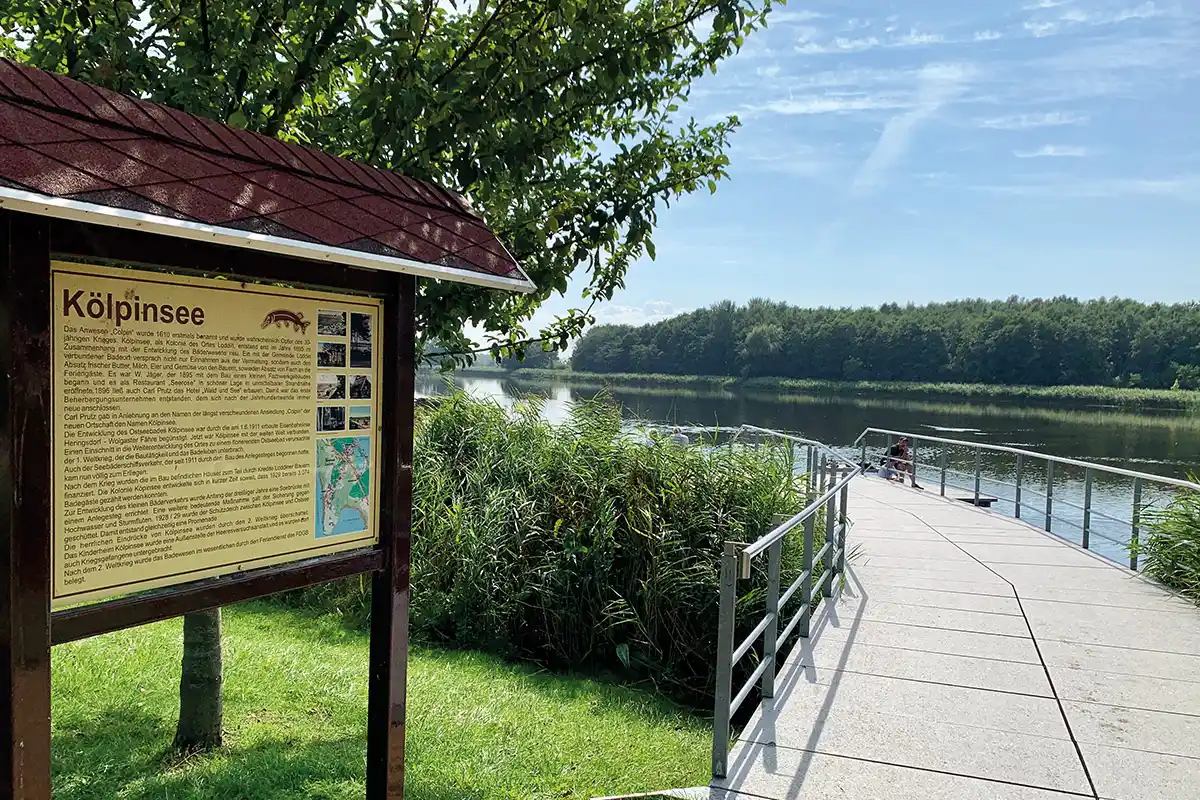 Blick auf den Kölpinsee in Loddin auf Usedom