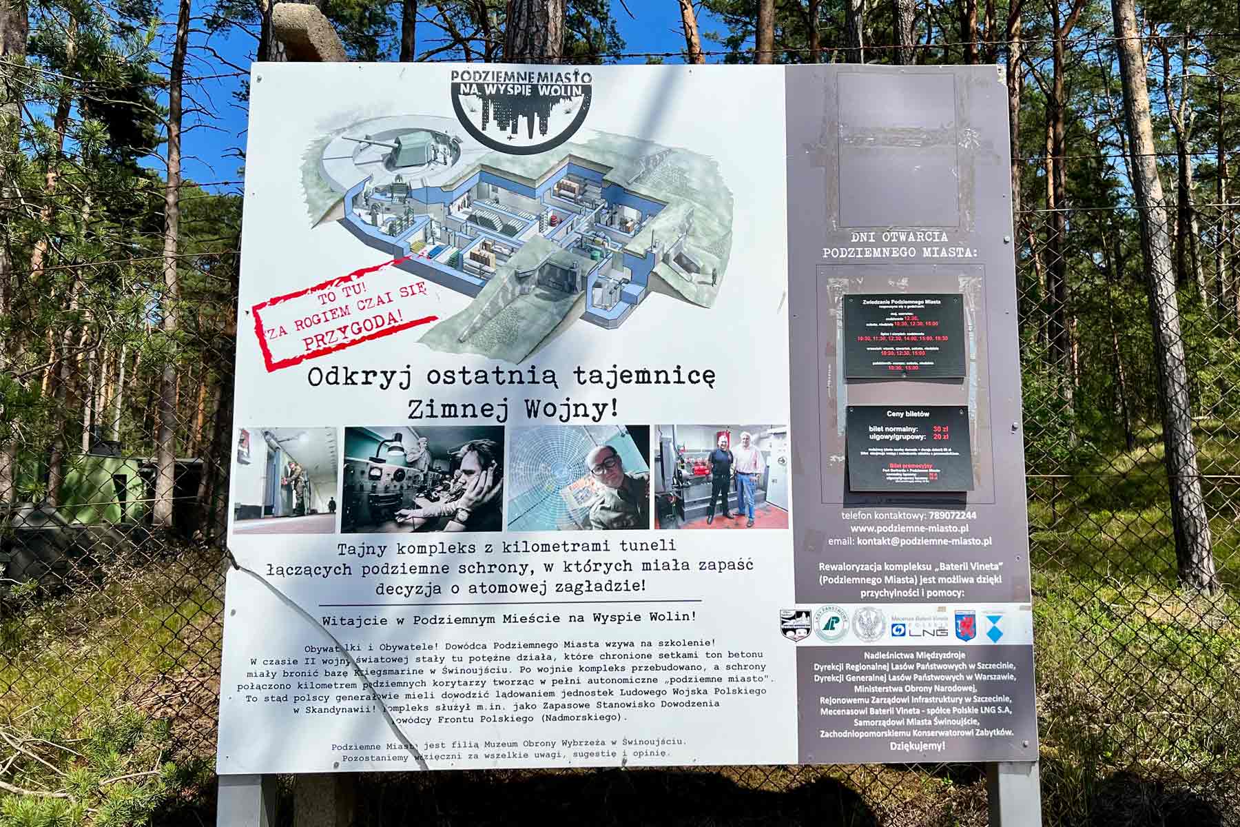 Außenanlage der Batterie Vineta bei Swinemünde<br />
