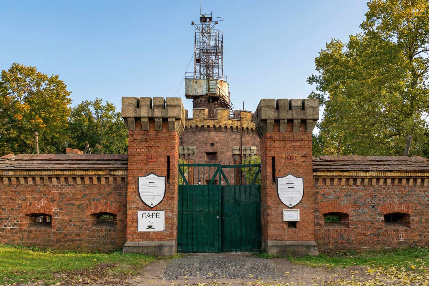 Eingangsbereich des Fort Aniola in Swinemünde
