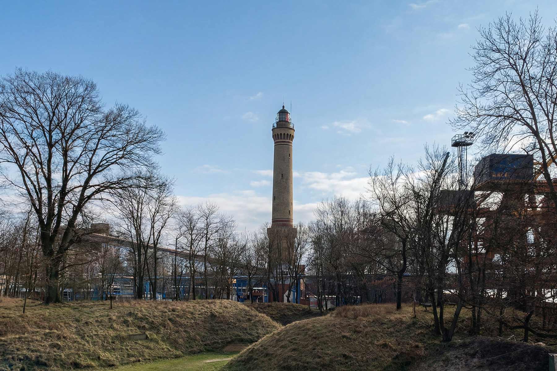 Leuchtturm Swinemünde in der Nähe des Fort Gerhard<br />
