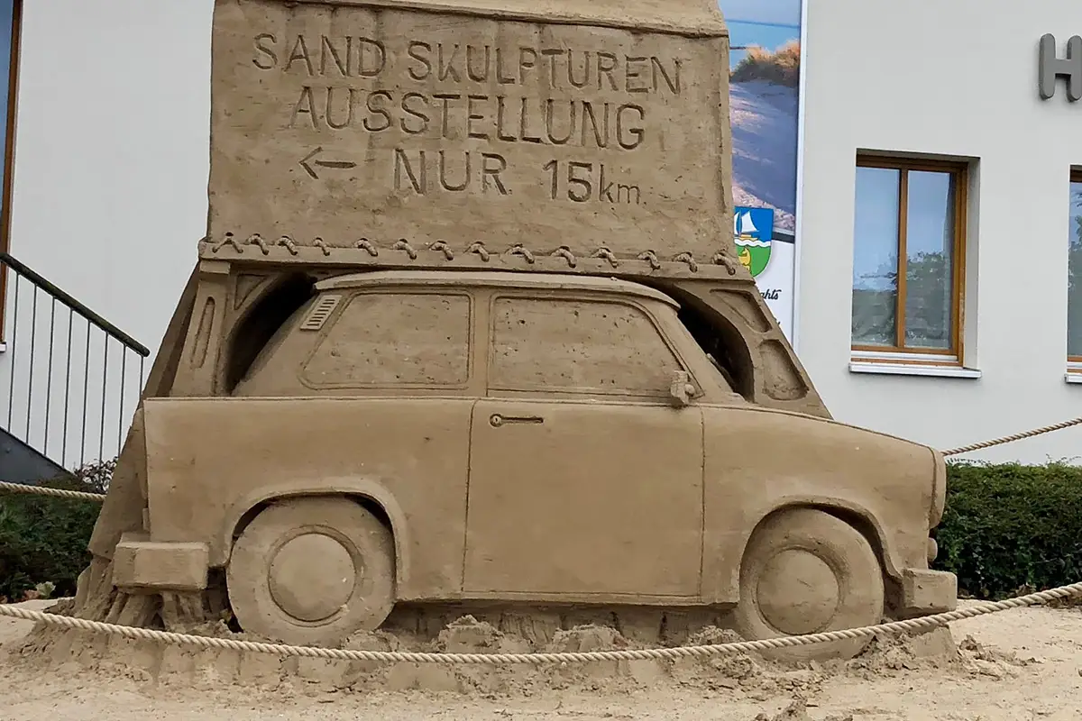 Sandskulptur in Ueckeritz auf Usedom