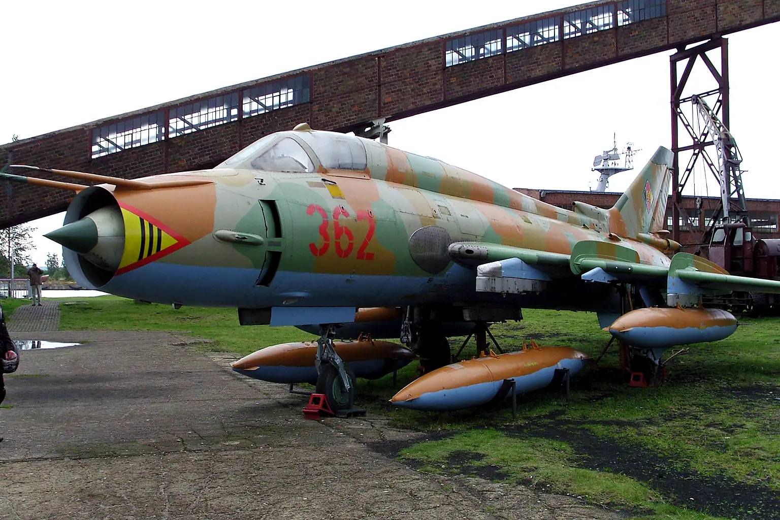 Sukhoi Su-22 mit der Kennung 362 in Peenemünde im Jahr 2006
