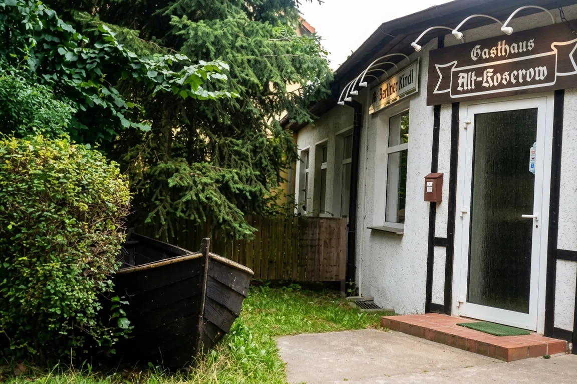 Gasthaus Alt-Koserow an den Salzhütten in Koserow im Jahr 2002